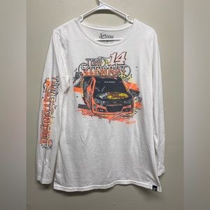 Chase Tony Stuart Hass Racing Bass Pro Shop Long Sleeve Large White